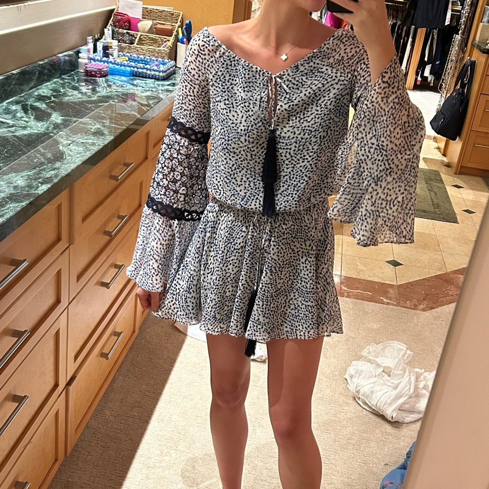 Alexis blue mini dress